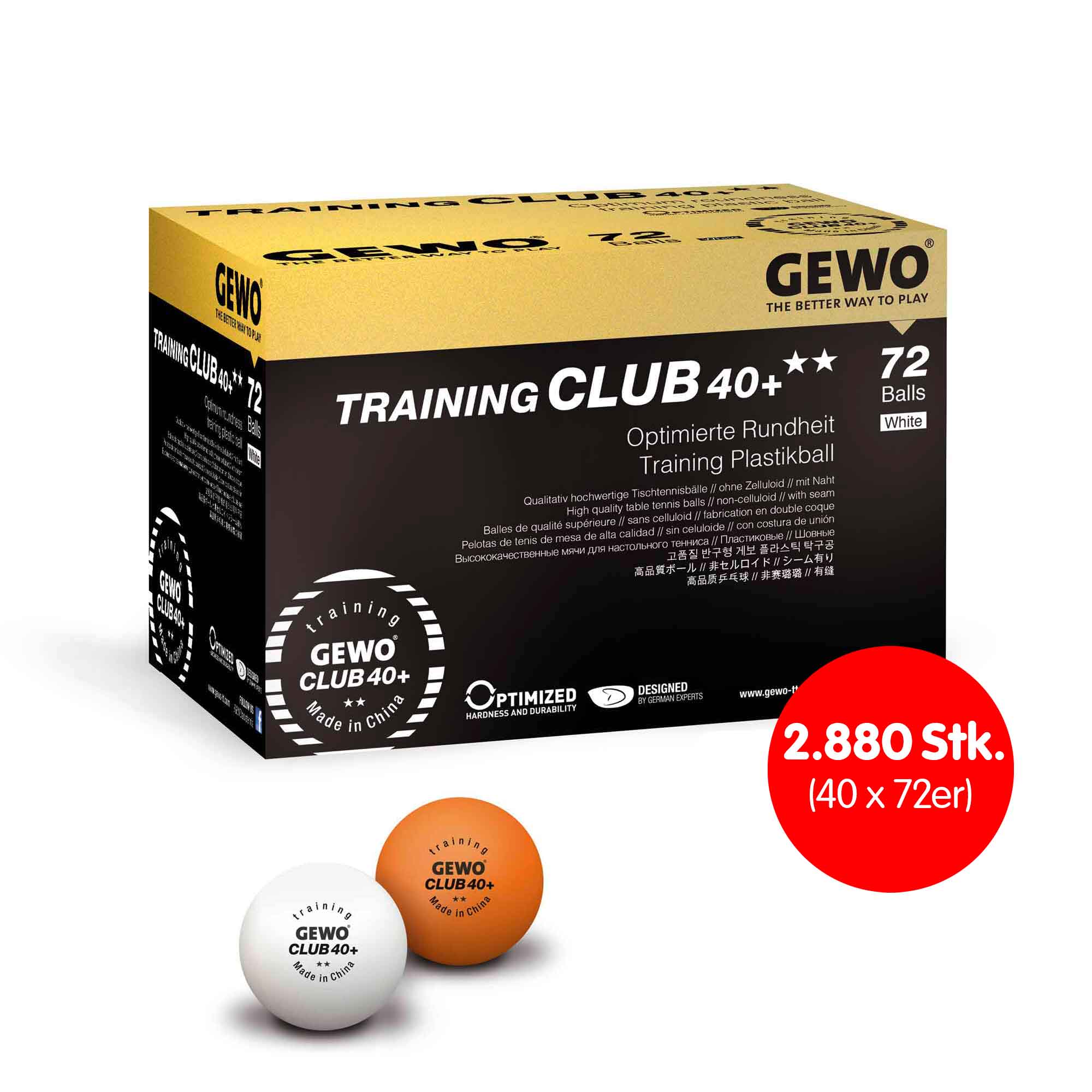 GEWO Ball Training Club 40+ ** 40x 72er Karton