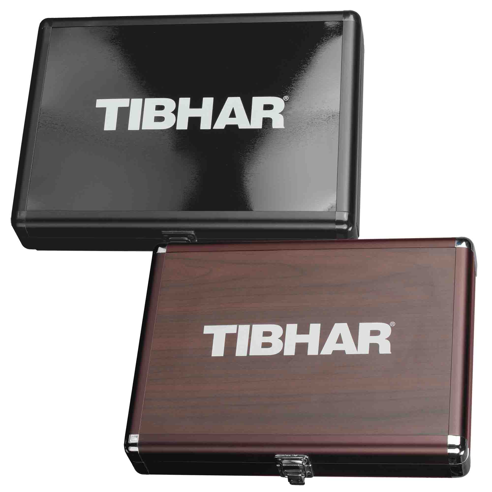 Tibhar Schlägerkoffer Alum Cube Premium braun