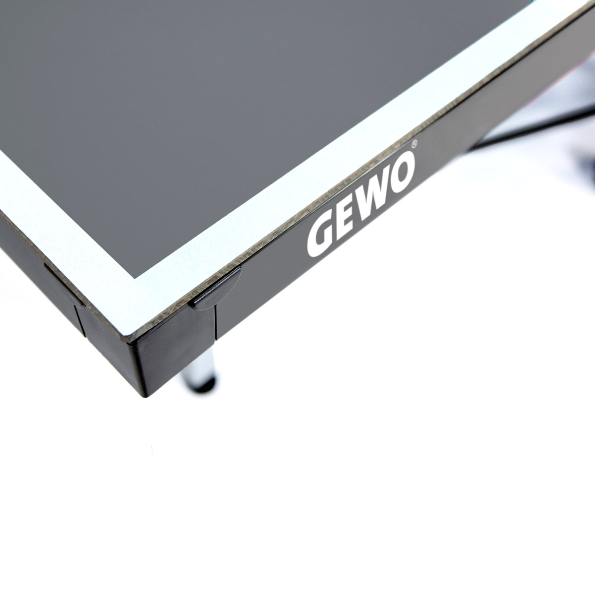 GEWO Tischtennisplatte AWR Outdoor inkl. 2 Schläger & Bälle grau