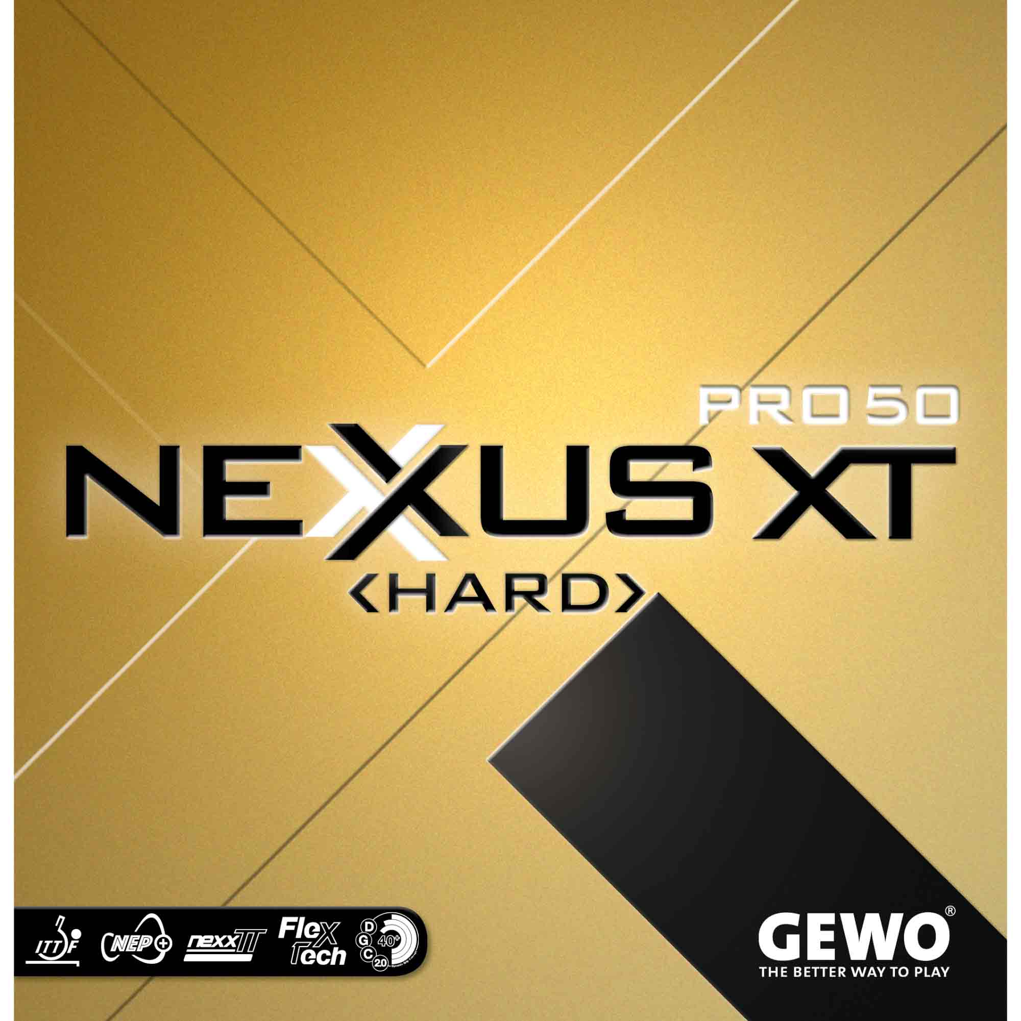 GEWO Belag Nexxus XT Pro 50 Hard rot 2,1 mm