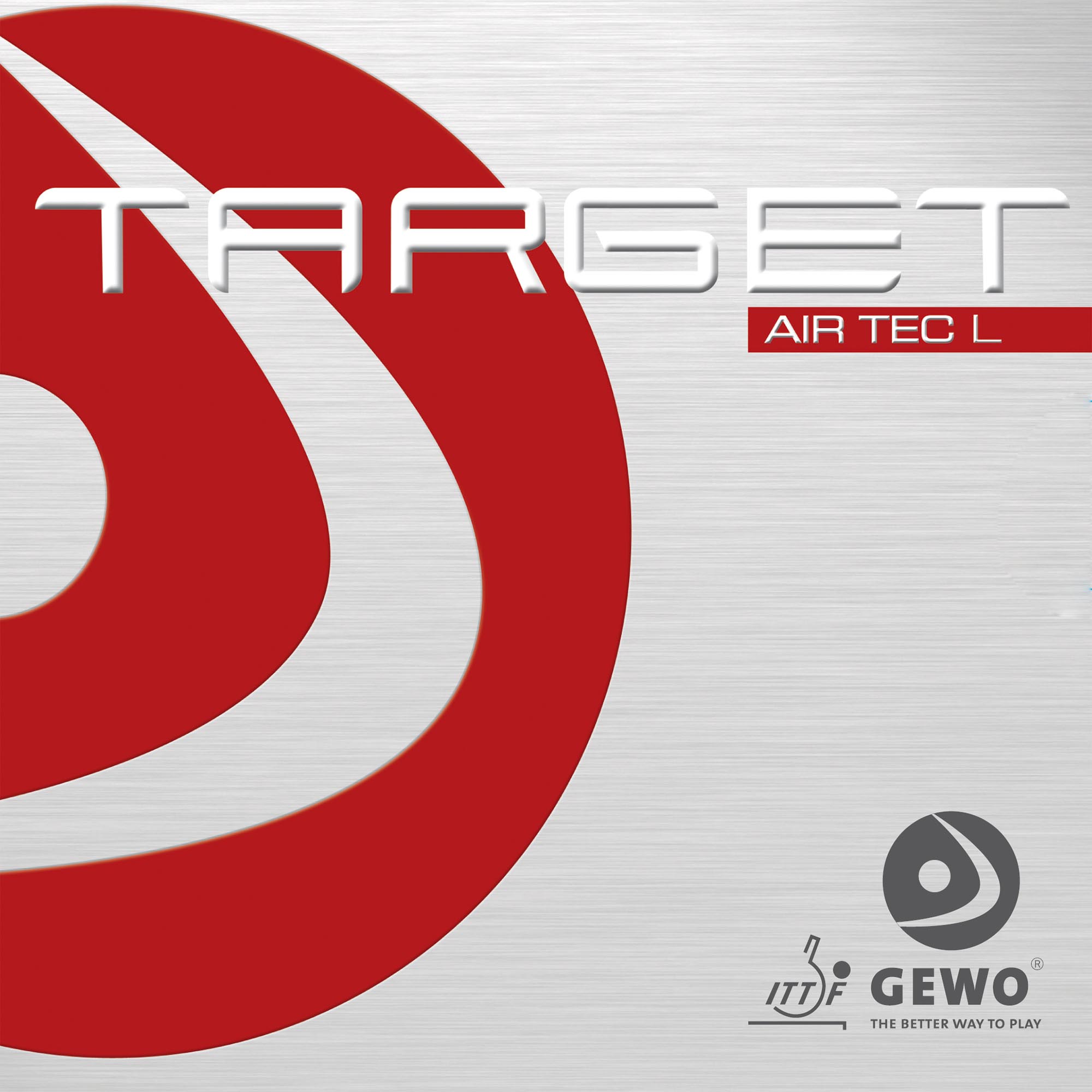 GEWO Belag Target airTEC L rot 1,3 mm