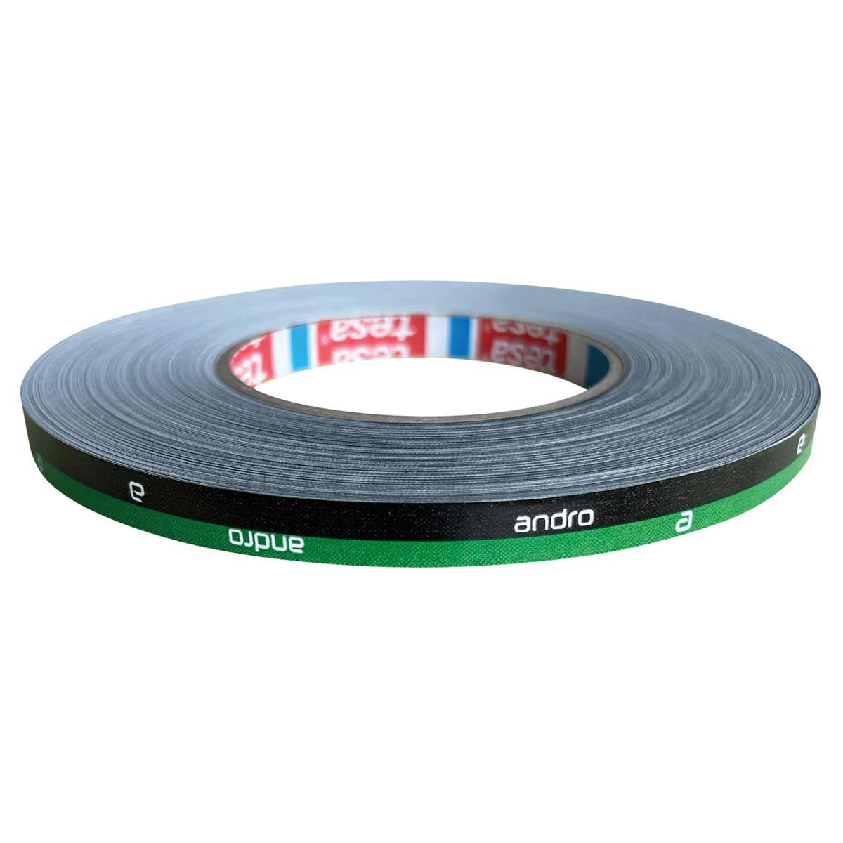 andro Kantenband Stripes 12mm/50m schwarz/grün