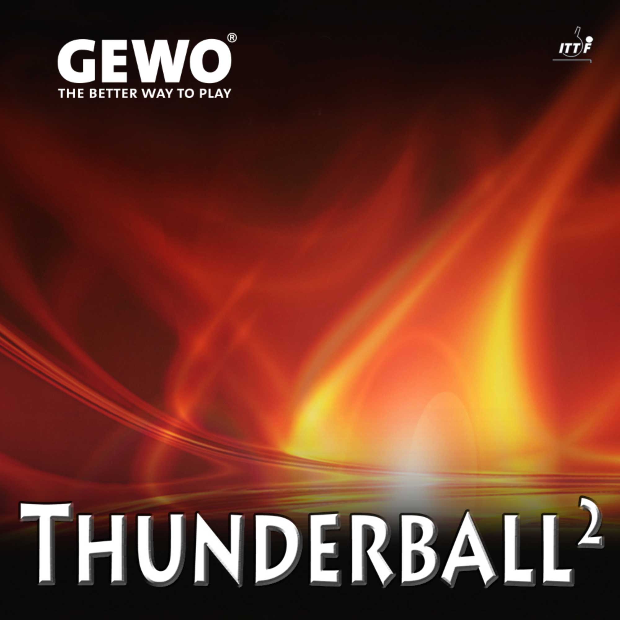 GEWO Belag Thunderball 2 rot 1,5 mm