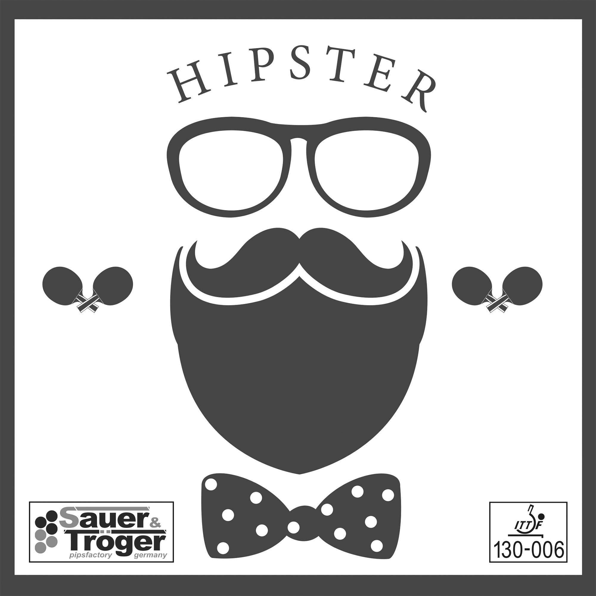 Sauer & Tröger Belag Hipster rot 1,5 mm