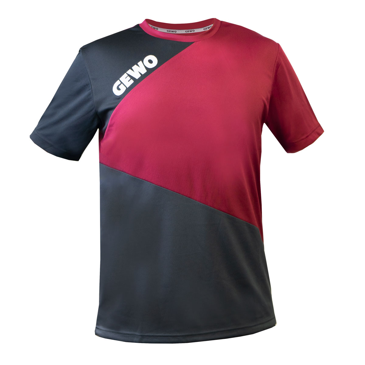 GEWO Promo T-Shirt Ravello  grau/bordeaux XXXL