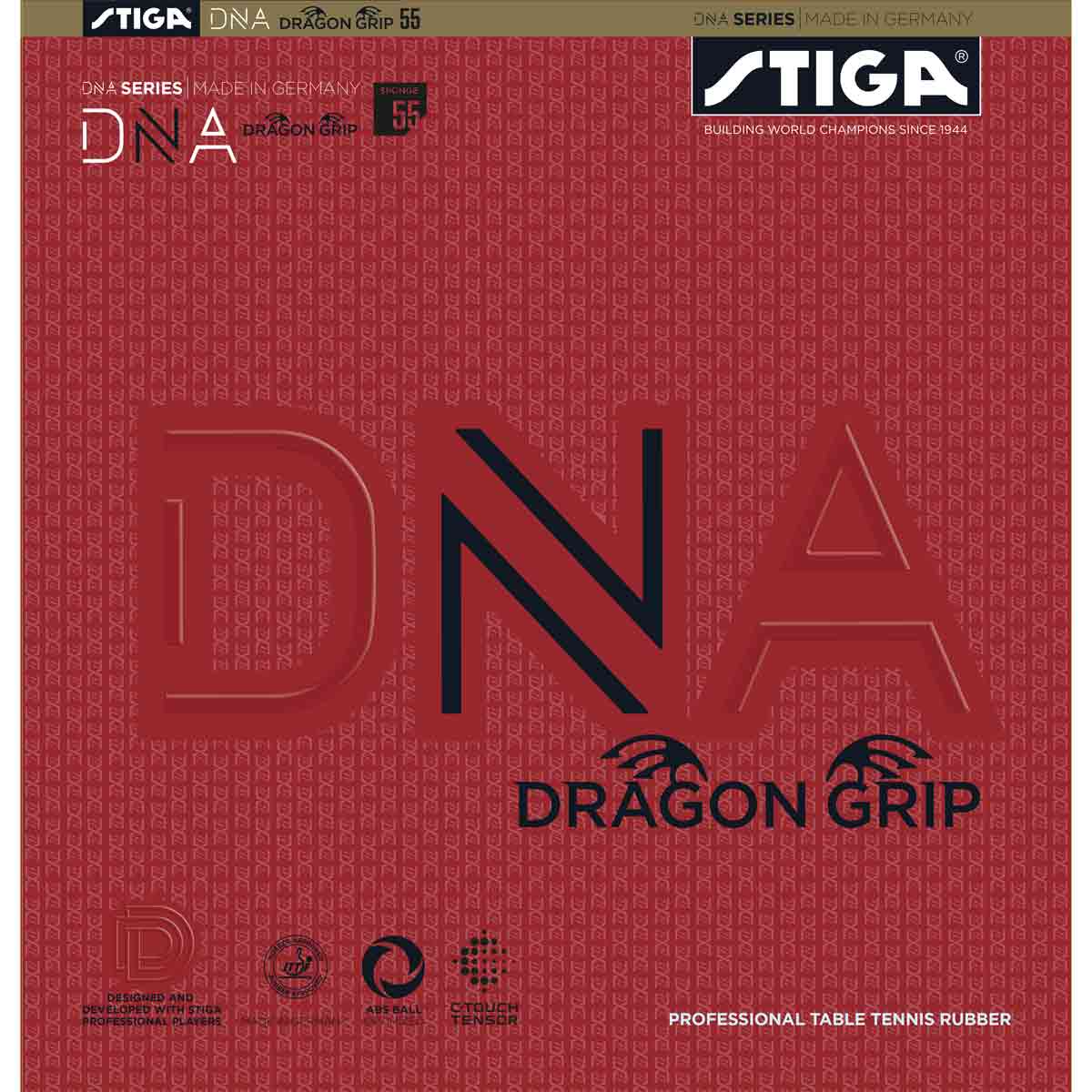 STIGA Belag DNA Dragon Grip 55 rot 2,3 mm