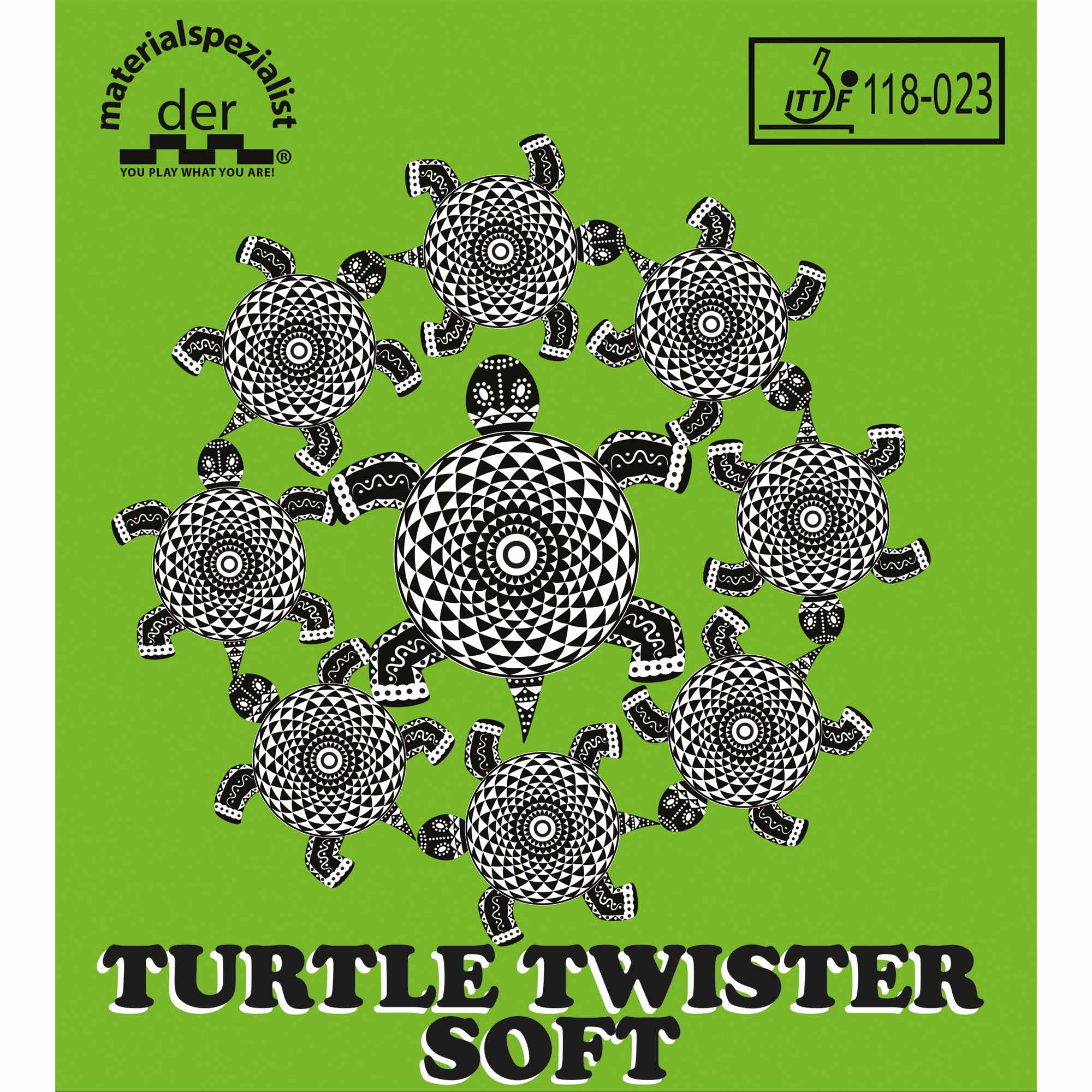 der materialspezialist Belag Turtle Twister Soft rot 1,9 mm