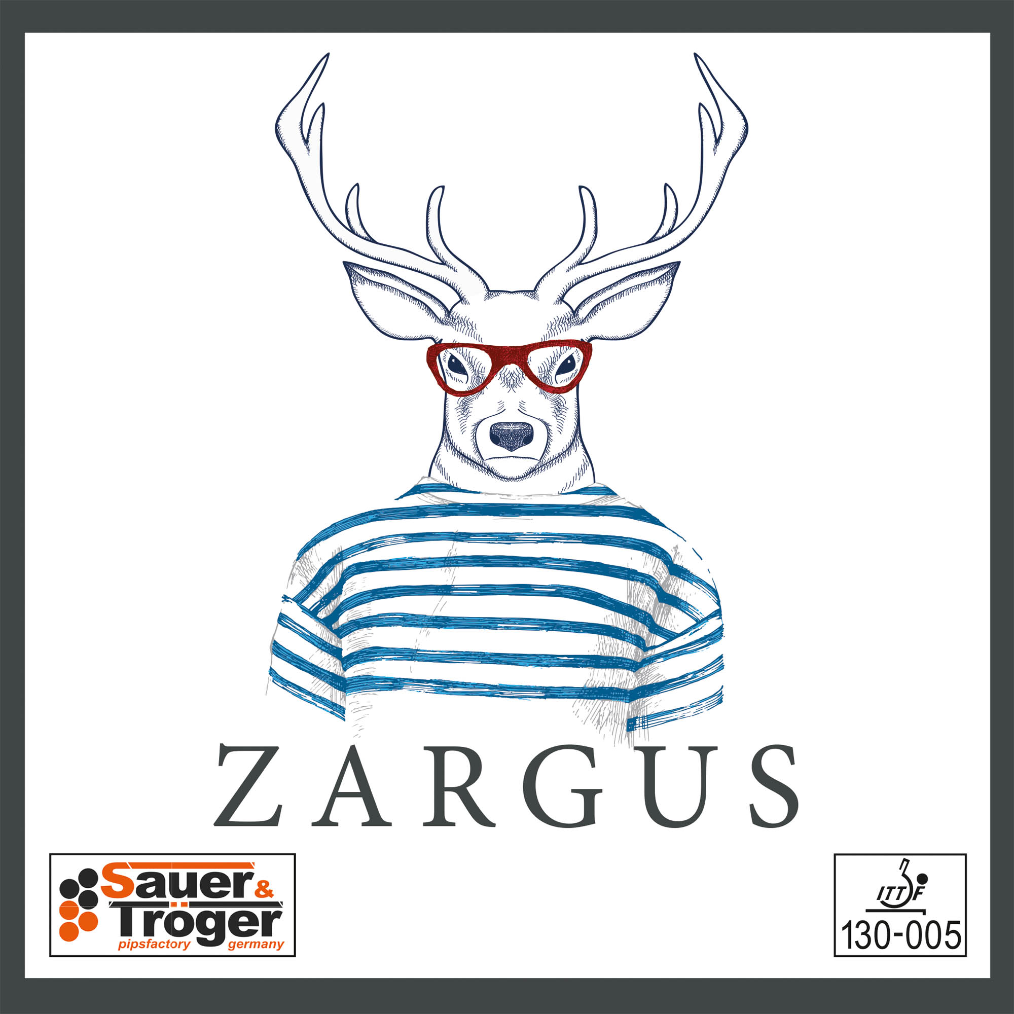 Sauer & Tröger Belag Zargus rot 1,5 mm