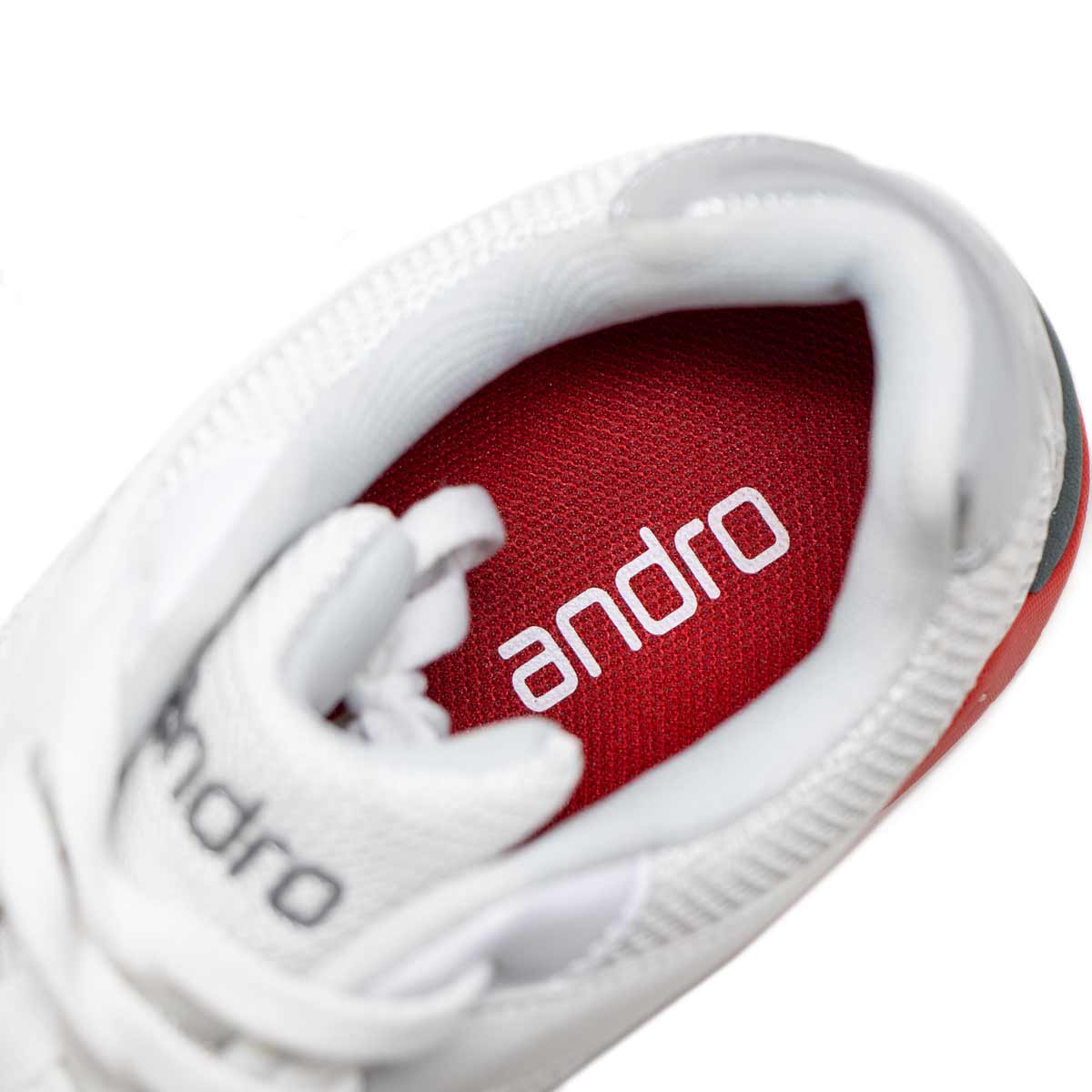 andro Schuh Shuffle Step 2 weiß/rot 37