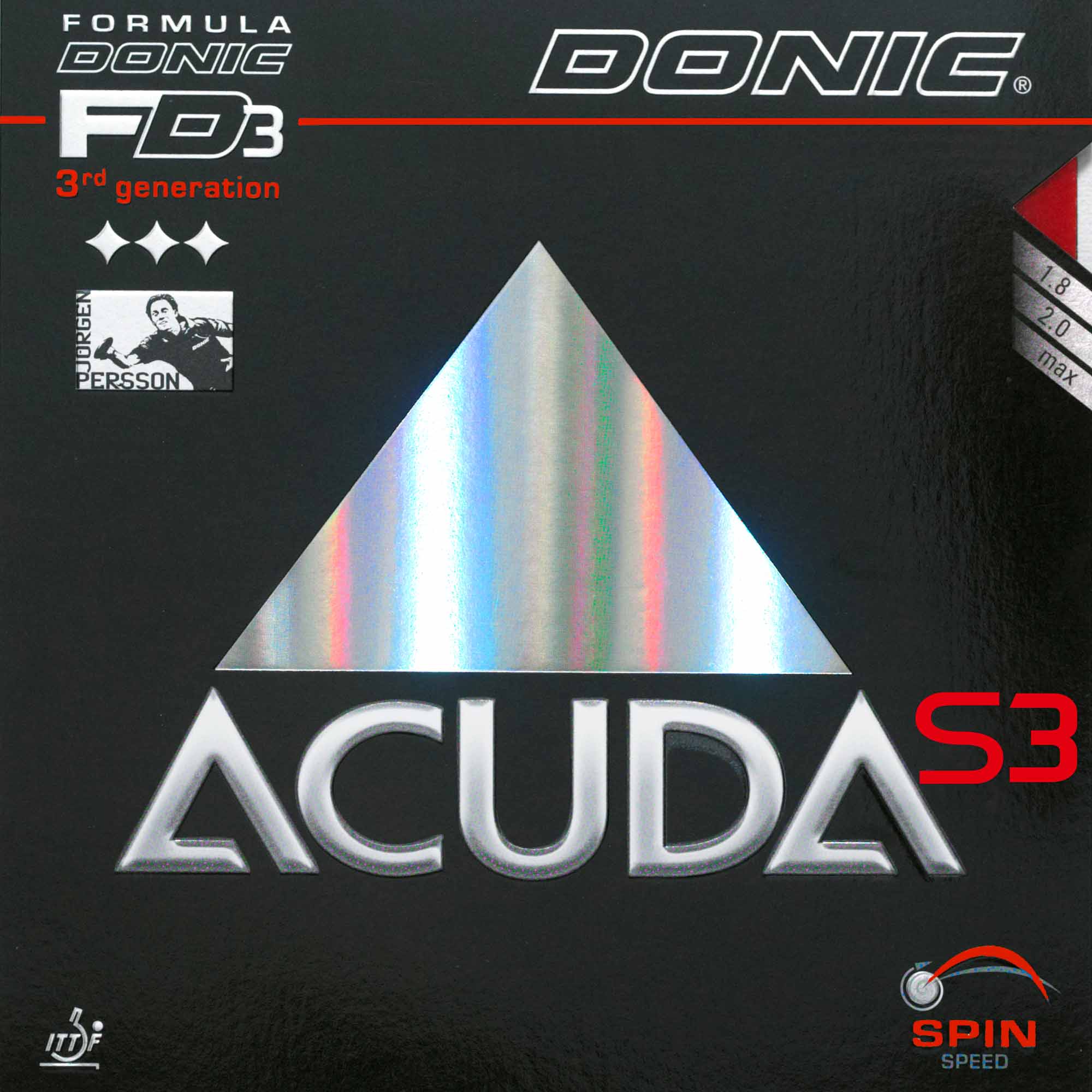 Donic Belag Acuda S3 rot 1,8 mm